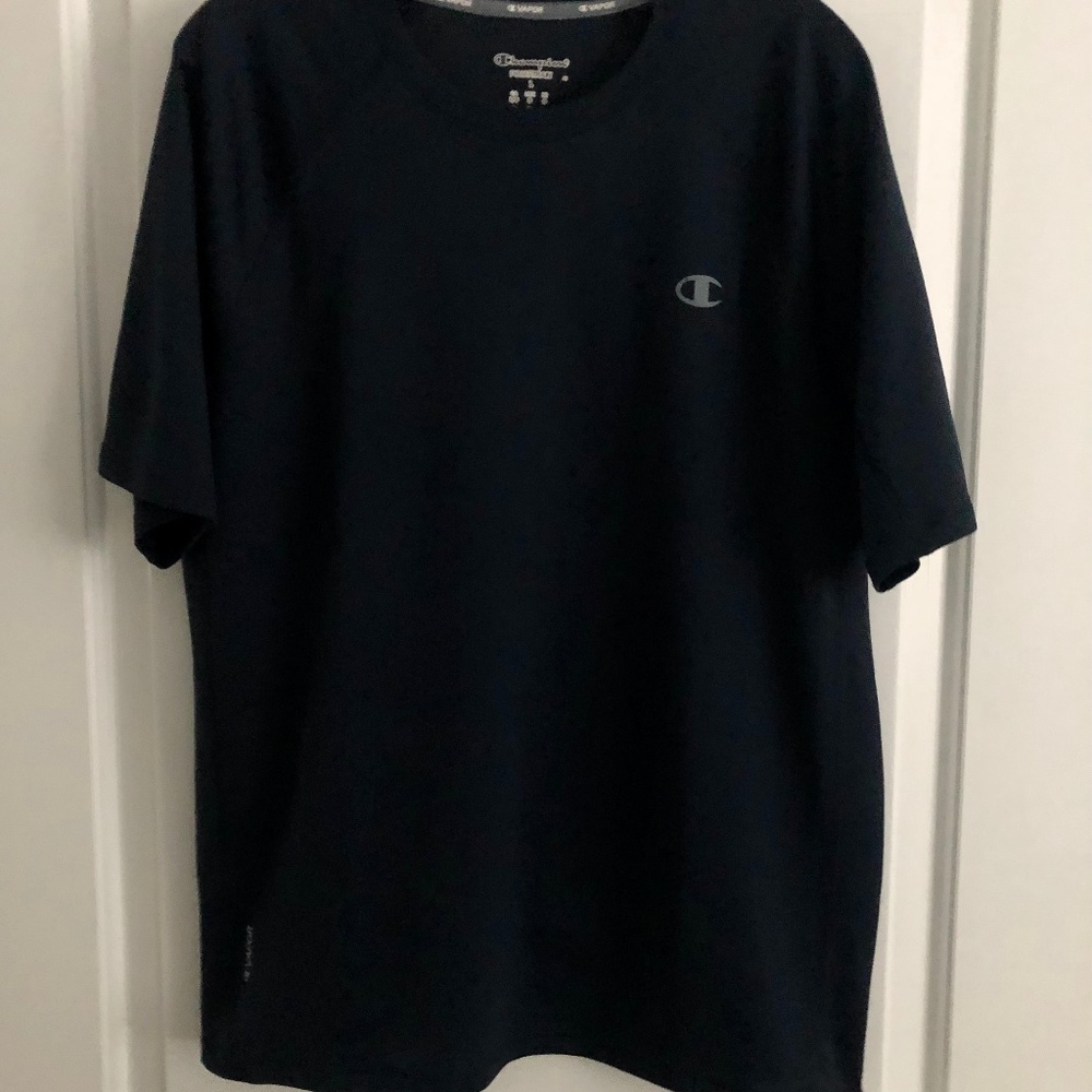 Champion Navy blue mens size L T-shirt
